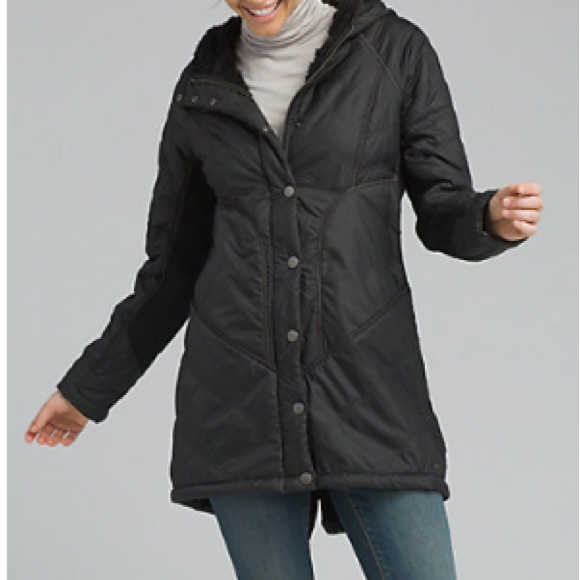 Prana Jackets & Blazers - Prana Diva Black quilted jacket with Sherpa lining size small